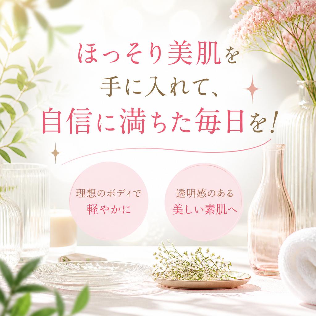 ほっそり美肌を手に入れて、自信に満ちた毎日を！