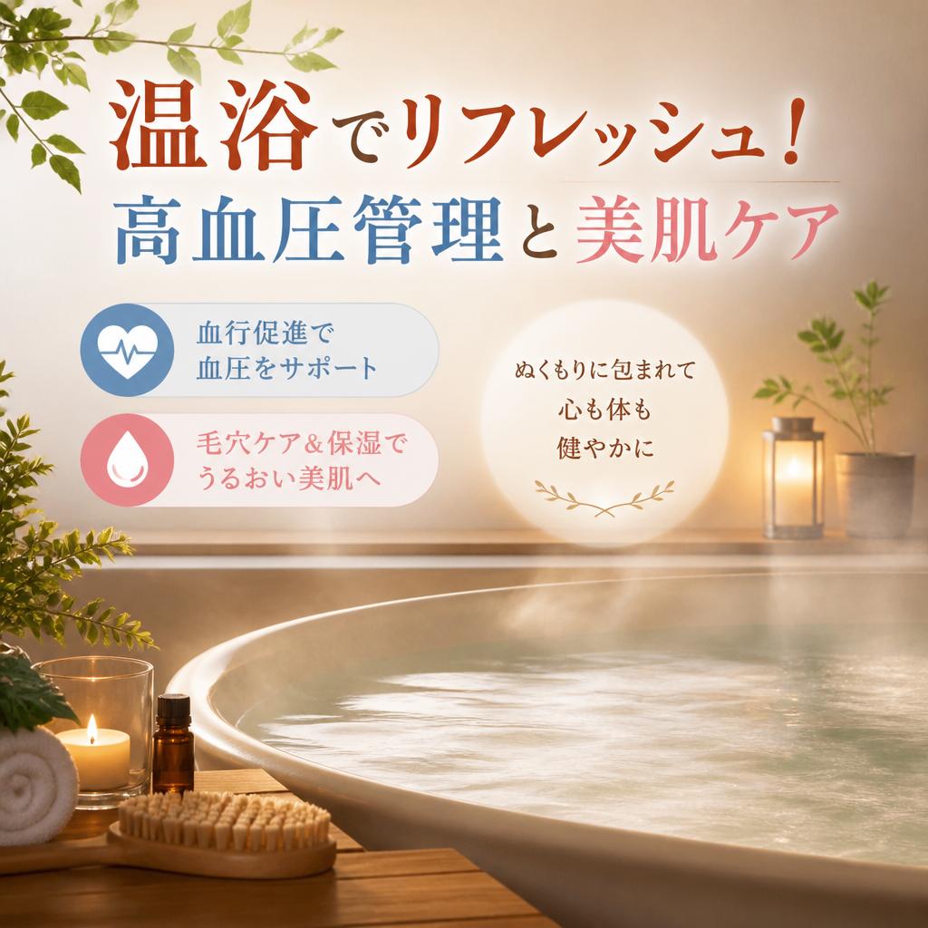 温浴でリフレッシュ！高血圧管理と美肌ケア