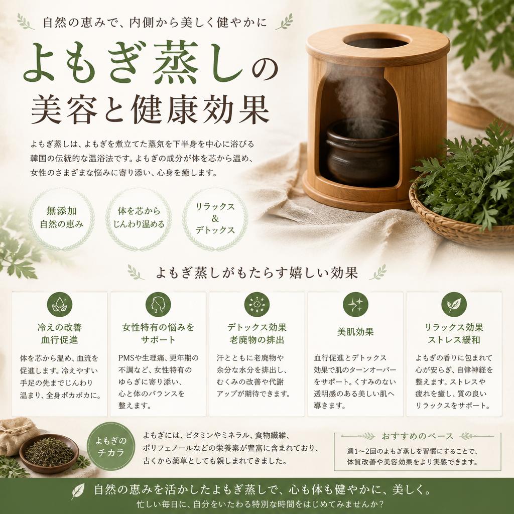 よもぎ蒸しの魅力と効果