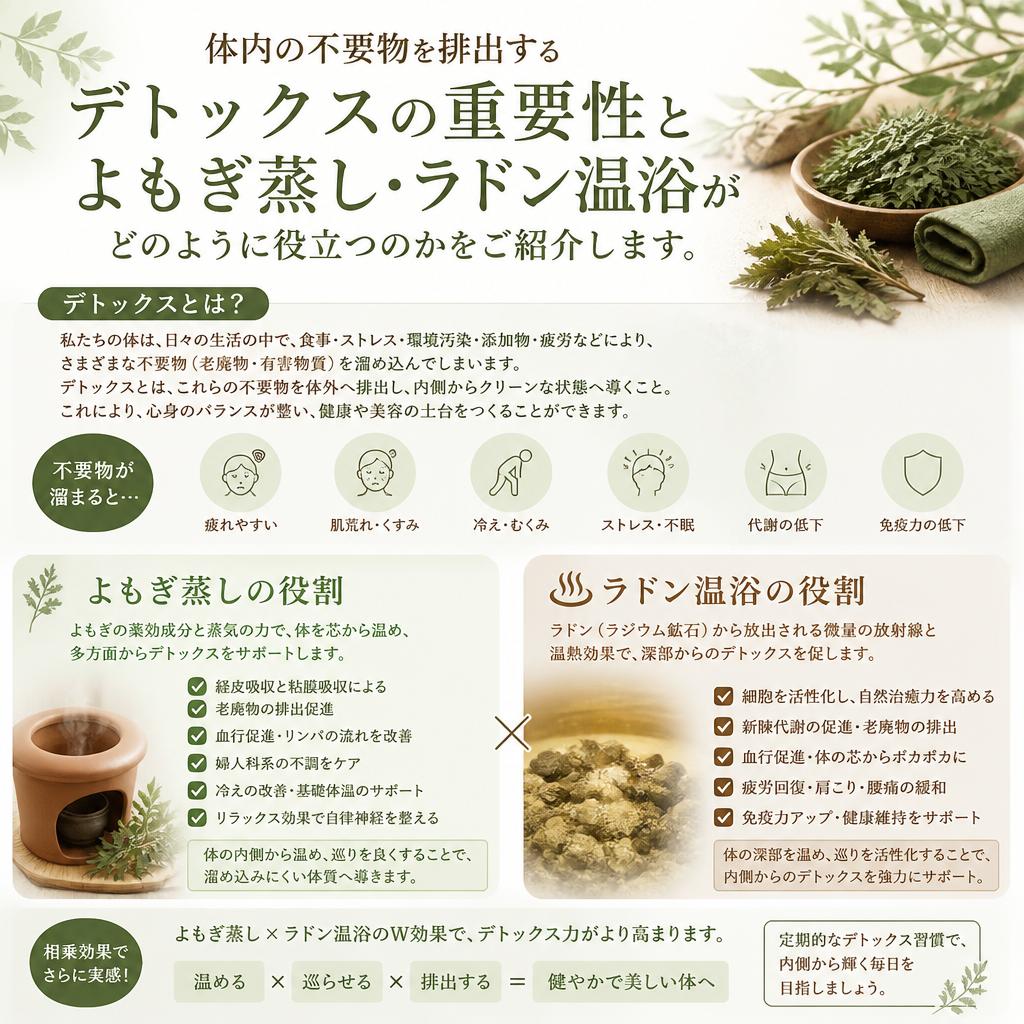 デトックスで身体をリフレッシュ