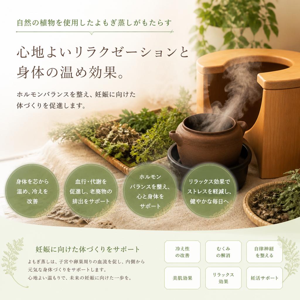 2. よもぎ蒸しの効果