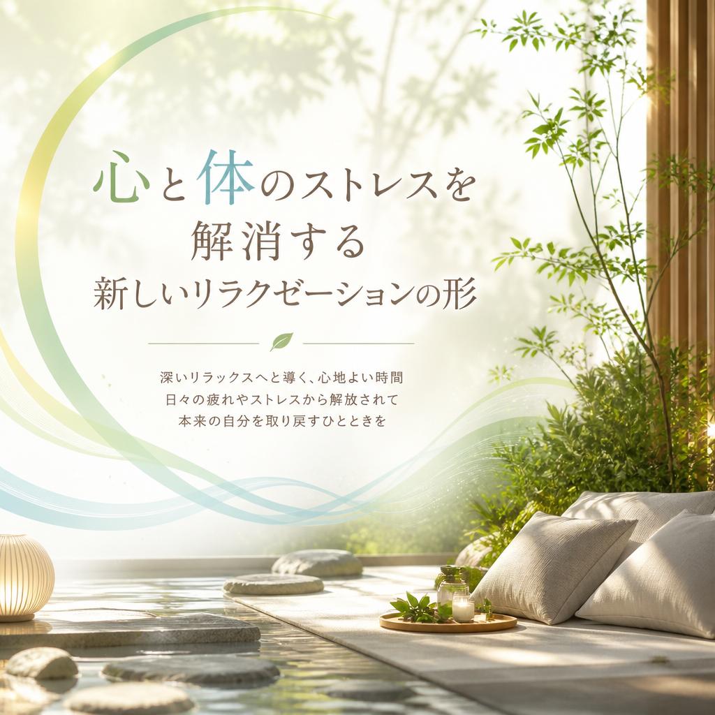 心と体のストレスを解消する新しいリラクゼーションの形
