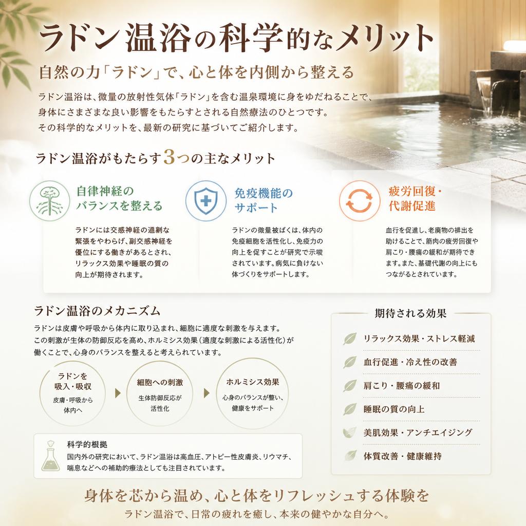 ラドン温浴の効果