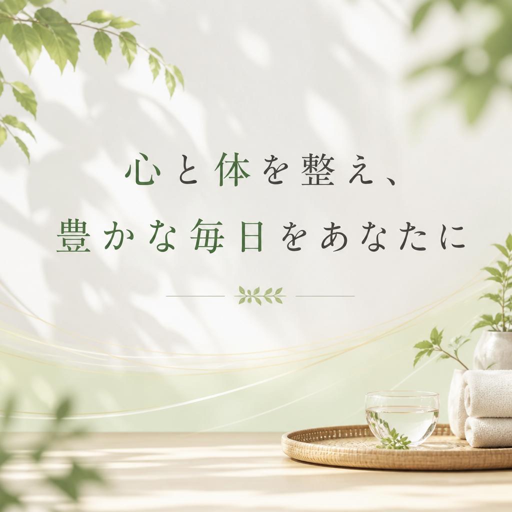 心と体を整え、豊かな毎日をあなたに