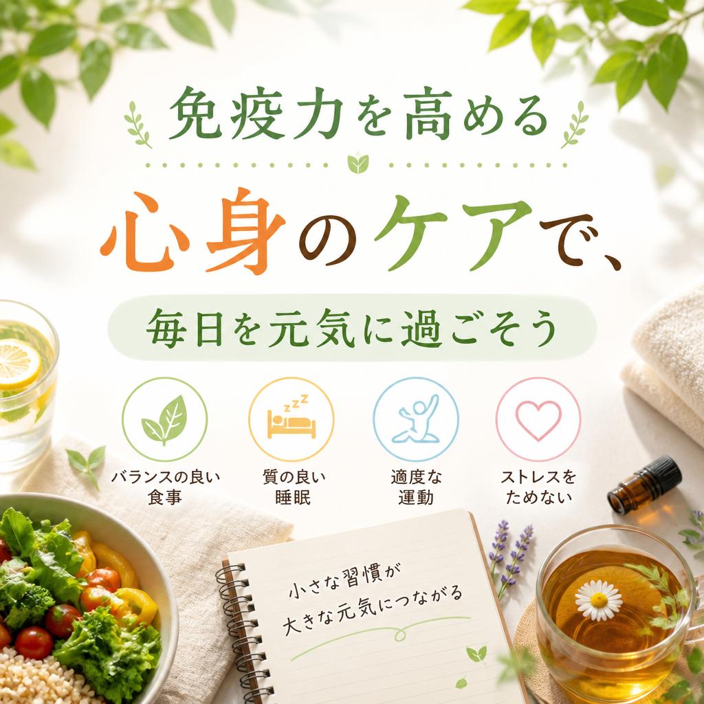 免疫力を高める心身のケアで、毎日を元気に過ごそう