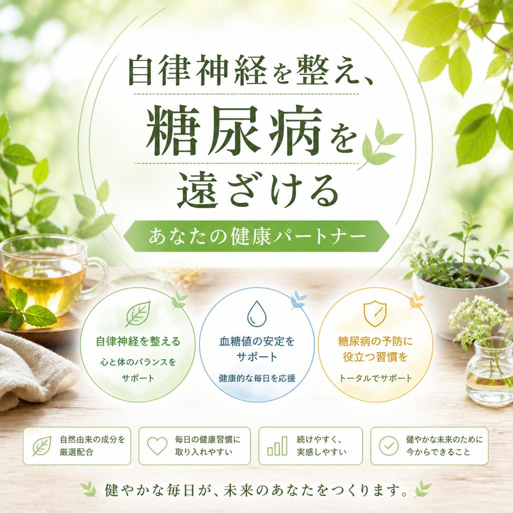 自律神経を整え、糖尿病を遠ざけるあなたの健康パートナー