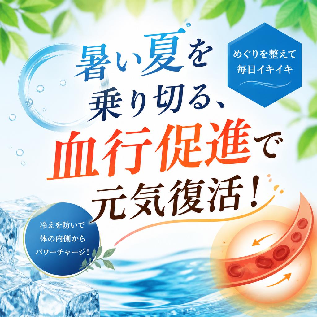 暑い夏を乗り切る、血行促進で元気復活！