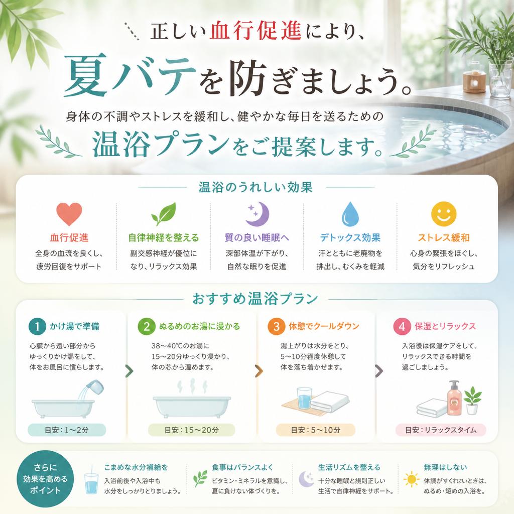 体調管理で快適な夏を実現