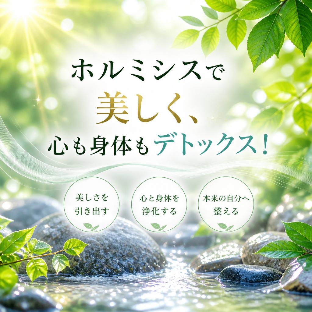 ホルミシスで美しく、心も身体もデトックス！