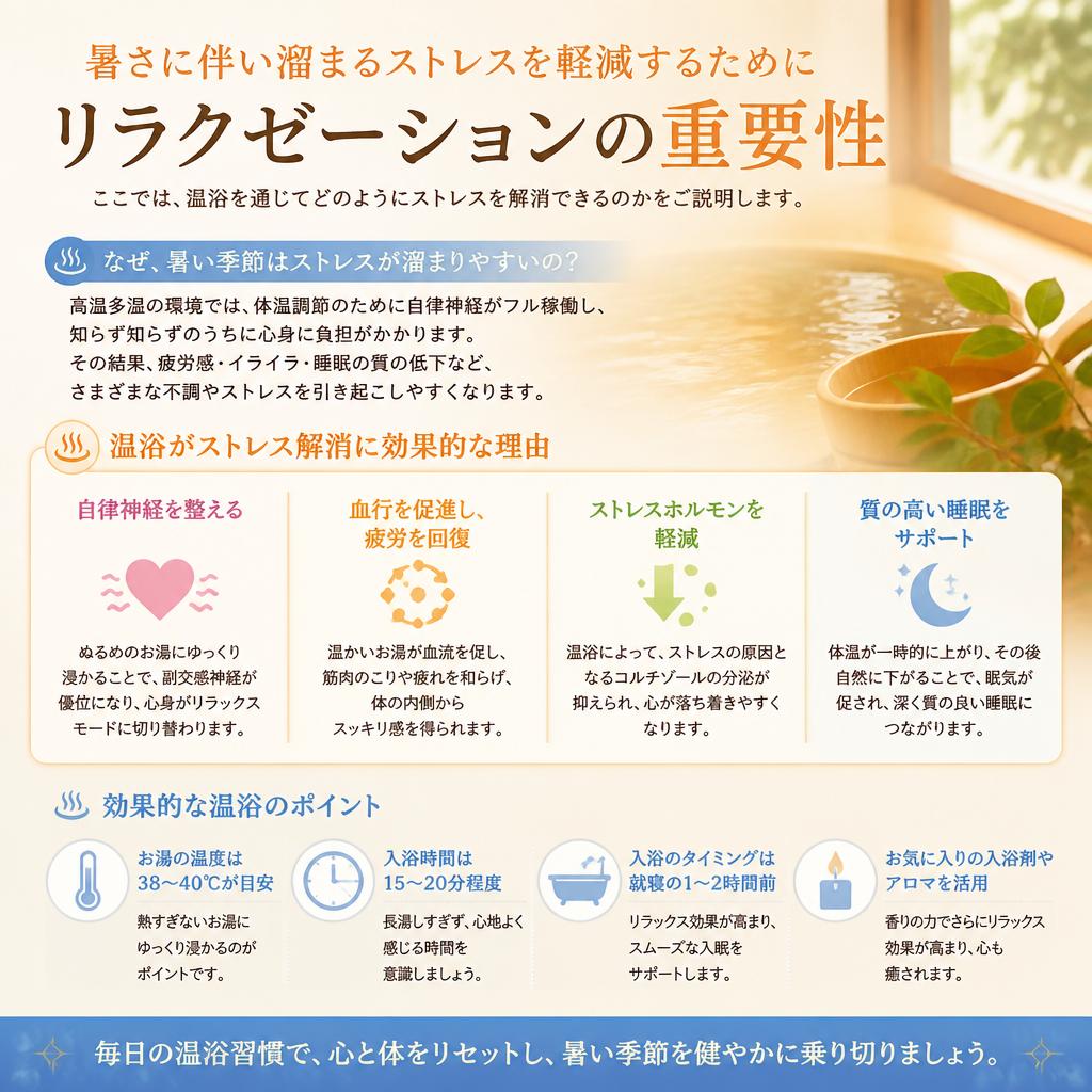 リラックスしてストレスを解消