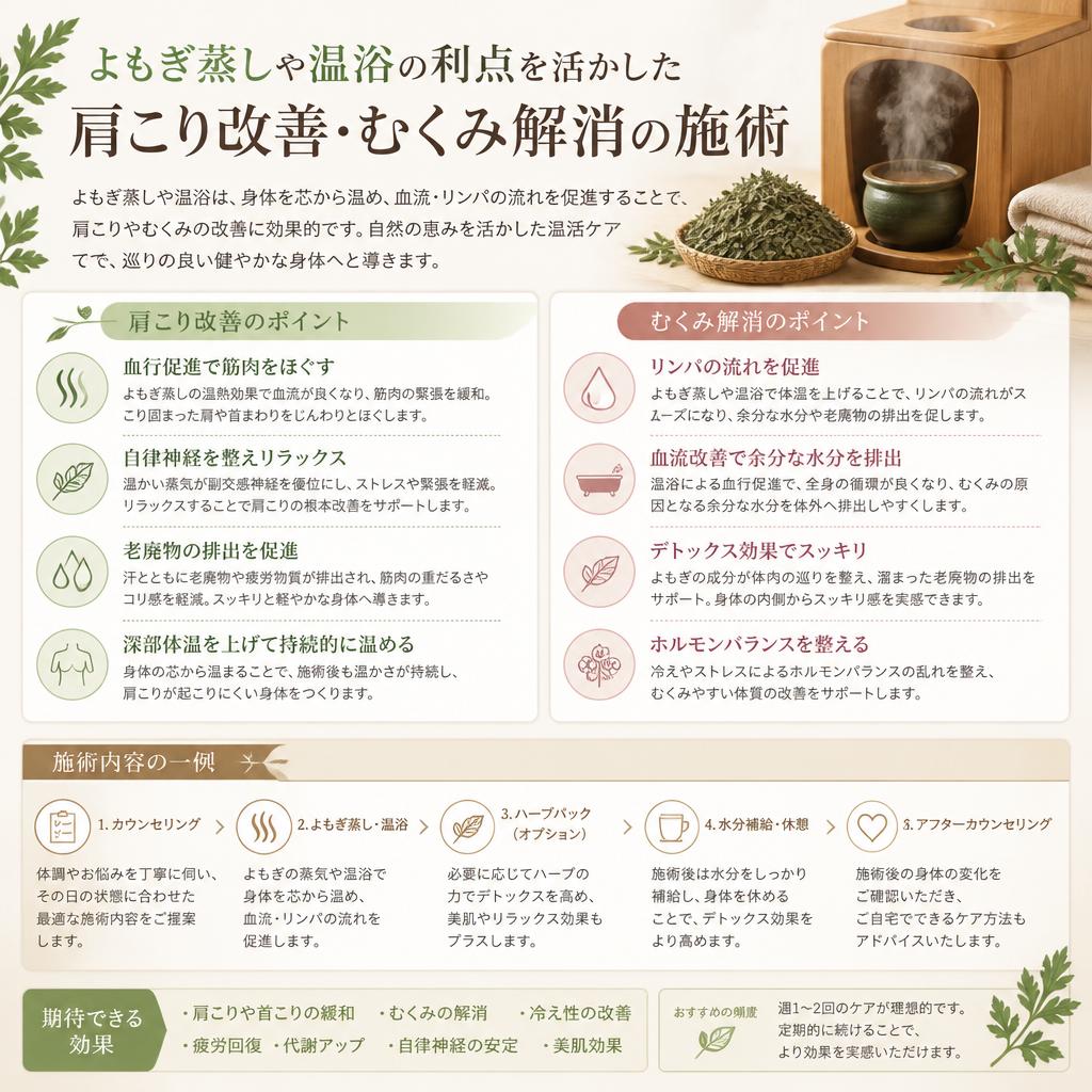 肩こり改善とむくみ解消法