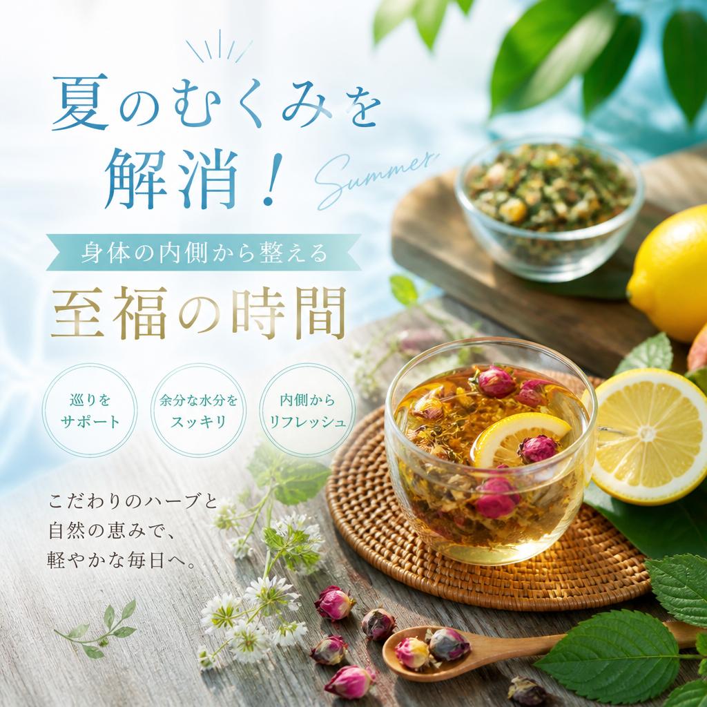 夏のむくみを解消！身体の内側から整える至福の時間