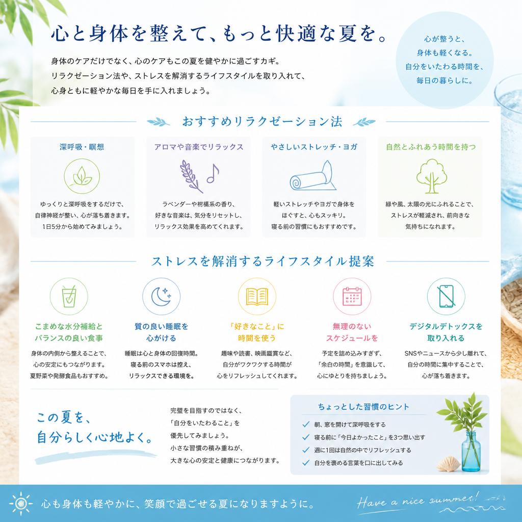 ストレス解消とリラクゼーション