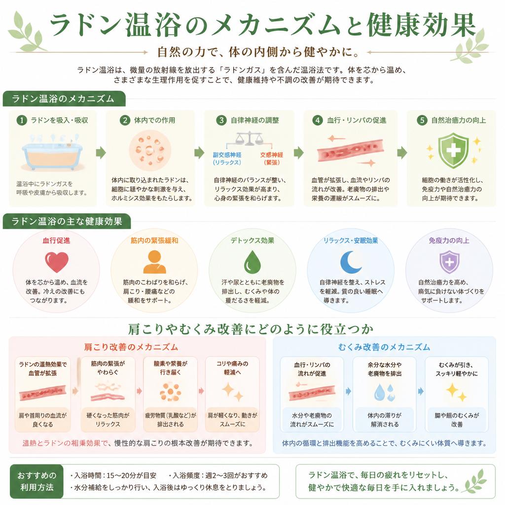 2. ラドン温浴の効果